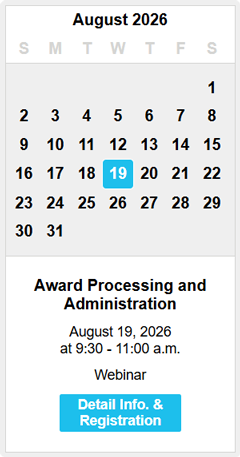 August 2026 OCGA Monthly Training Calendar