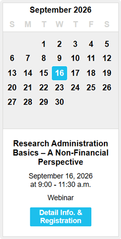 September 2026 OCGA Monthly Training Calendar