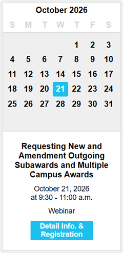 October 2026 OCGA Monthly Training Calendar